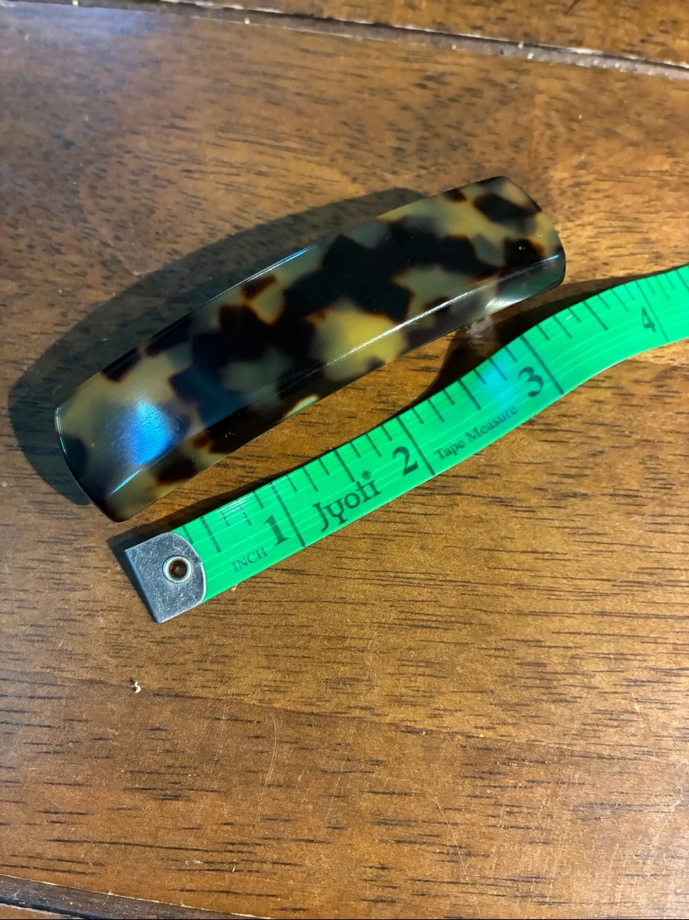 Classic France Luxe Tortoiseshell Rectangular Hair Barrette 💋